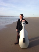 Travels with my cello... Monster beach, near Den Haag.